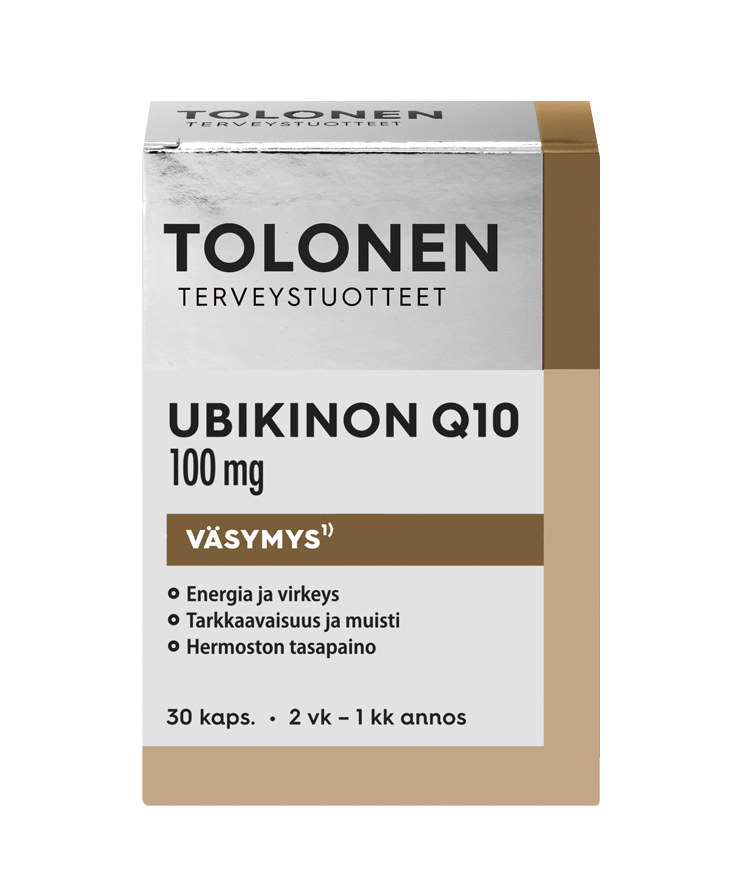 Ubikinon Q10 + B-vitamiinit 100 Mg 30kaps